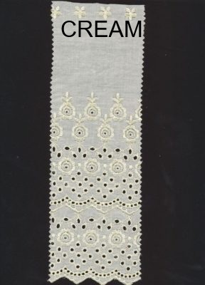 Broderie Anglaise Border Lace